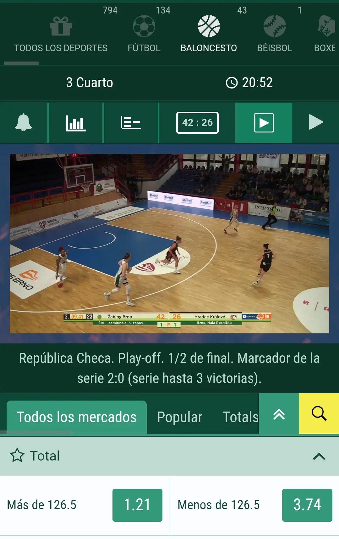 deportes en vivo deportes en vivo