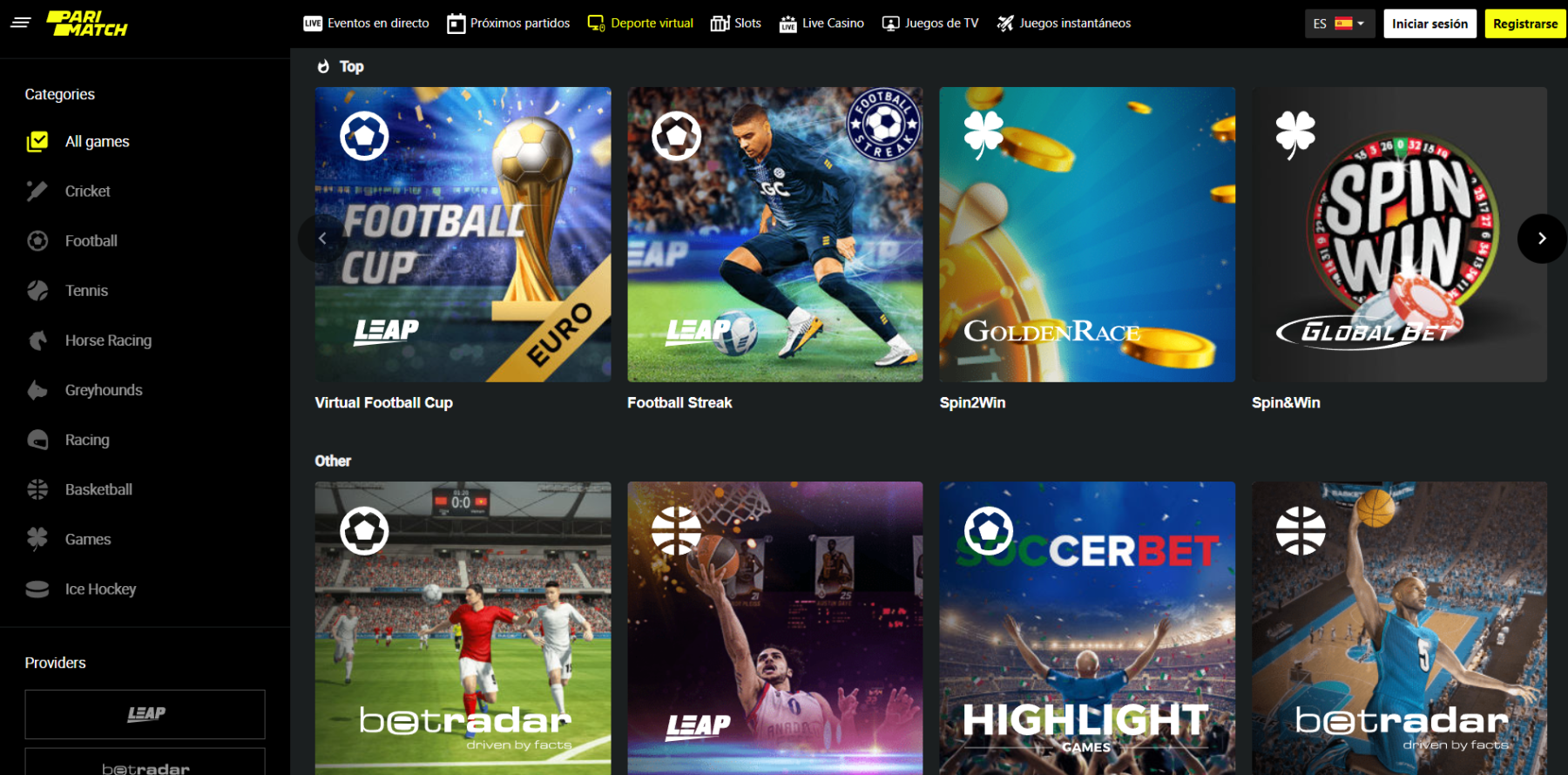 parimatch deportes virtuales