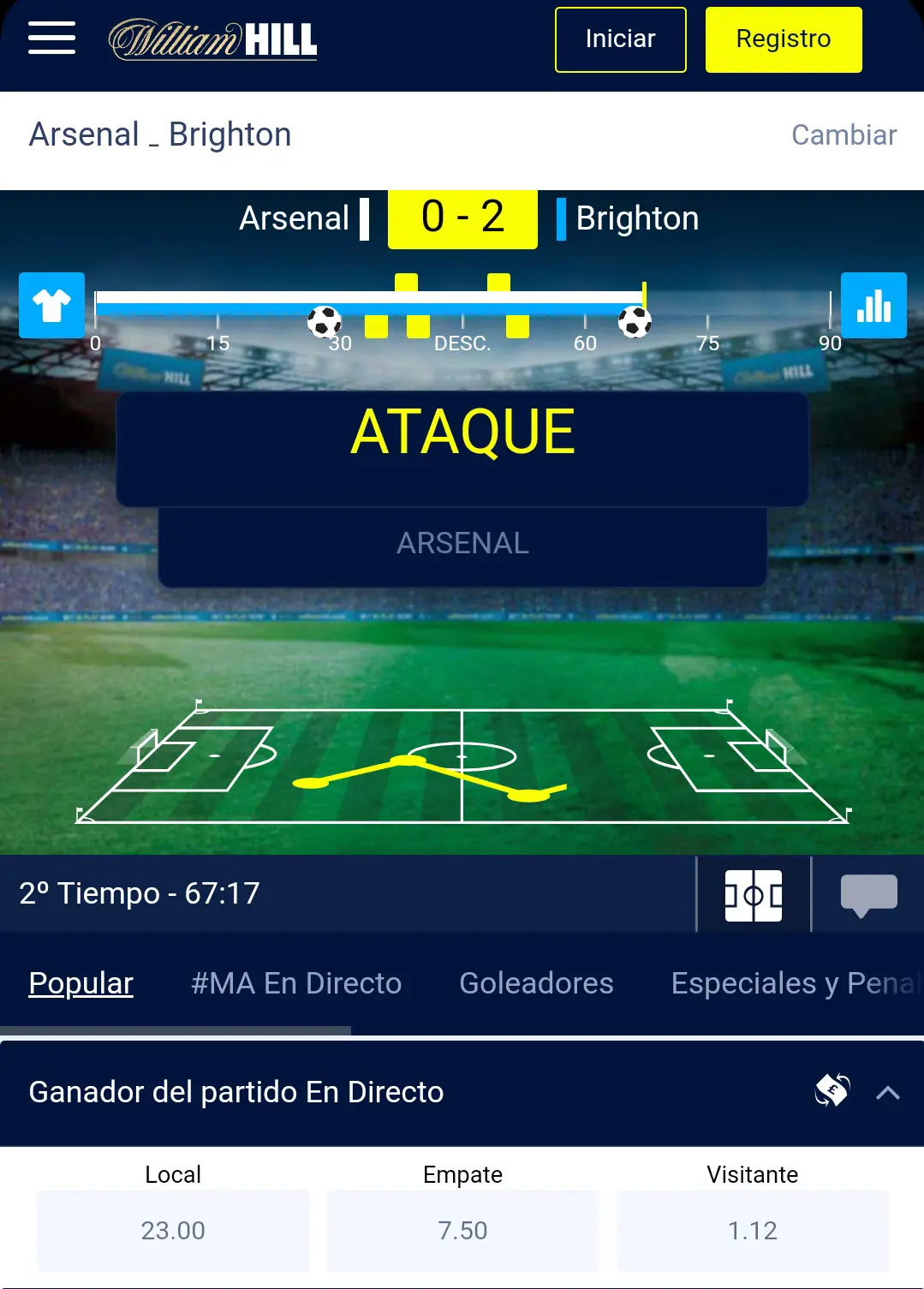 William Hill en vivo William Hill en vivo