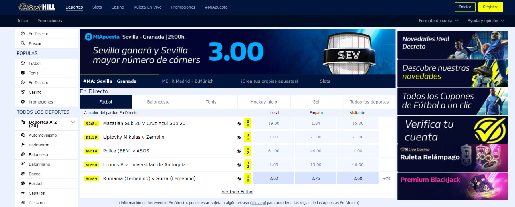 cuotas de William Hill apuestas deportivas cuotas de William Hill apuestas deportivas