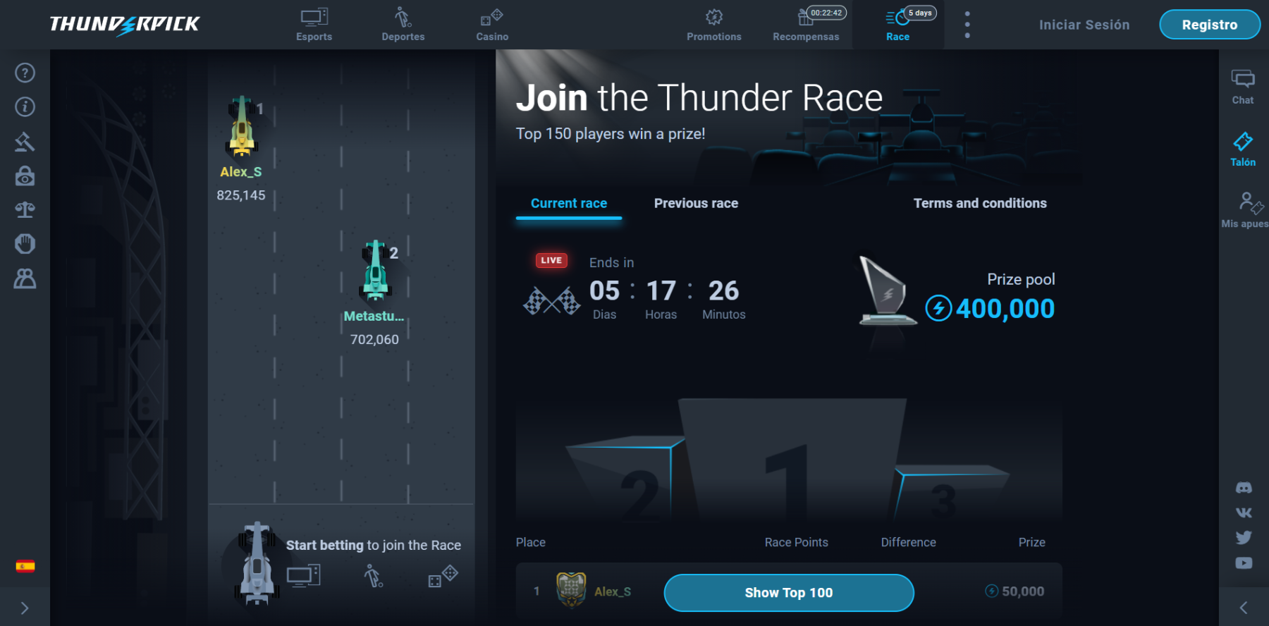 thunderpick carrera legítima thunderpick carrera legítima