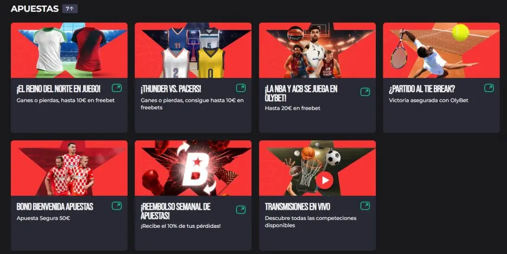 bonos y promociones de olybet